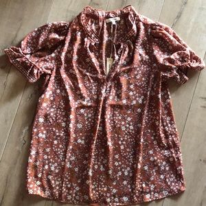 Max Studio NWT Floral Blouse Size M